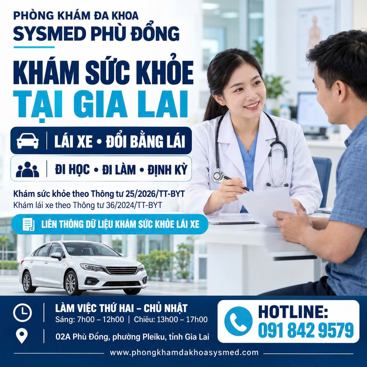 Đăng ký khám sức khỏe tại Pleiku