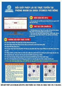 Hướng dẫn đổi Bằng Lái Xe Trực Tuyến tại Phòng Khám Đa Khoa Sysmed Phù Đổng